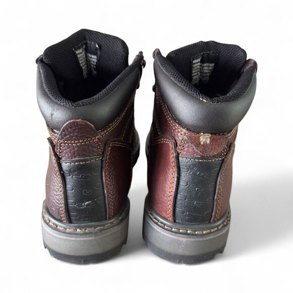 Mack Gorman Steel Toe Work Boots Men’s 8 Brown Leather Oil Resistant Durable - Picture 4 of 14